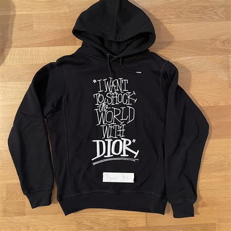 dior and shawn oversized hooded sweatshirt|Dior hooded sweater.